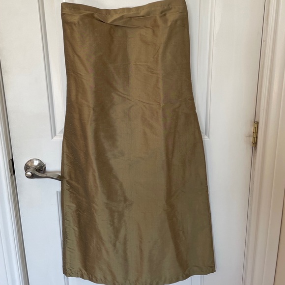 100% silk strapless dress - Picture 1 of 4